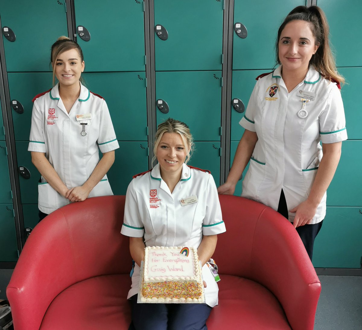 ServiceEmma's tweet photo. The end of their 14 week final placement, these girls have been a fantastic addition to Craig Ward. Wishing them well for their future careers. @TeresaMungur @sonya_mcveigh @SetNursing https://t.co/XxFfTQtXuR