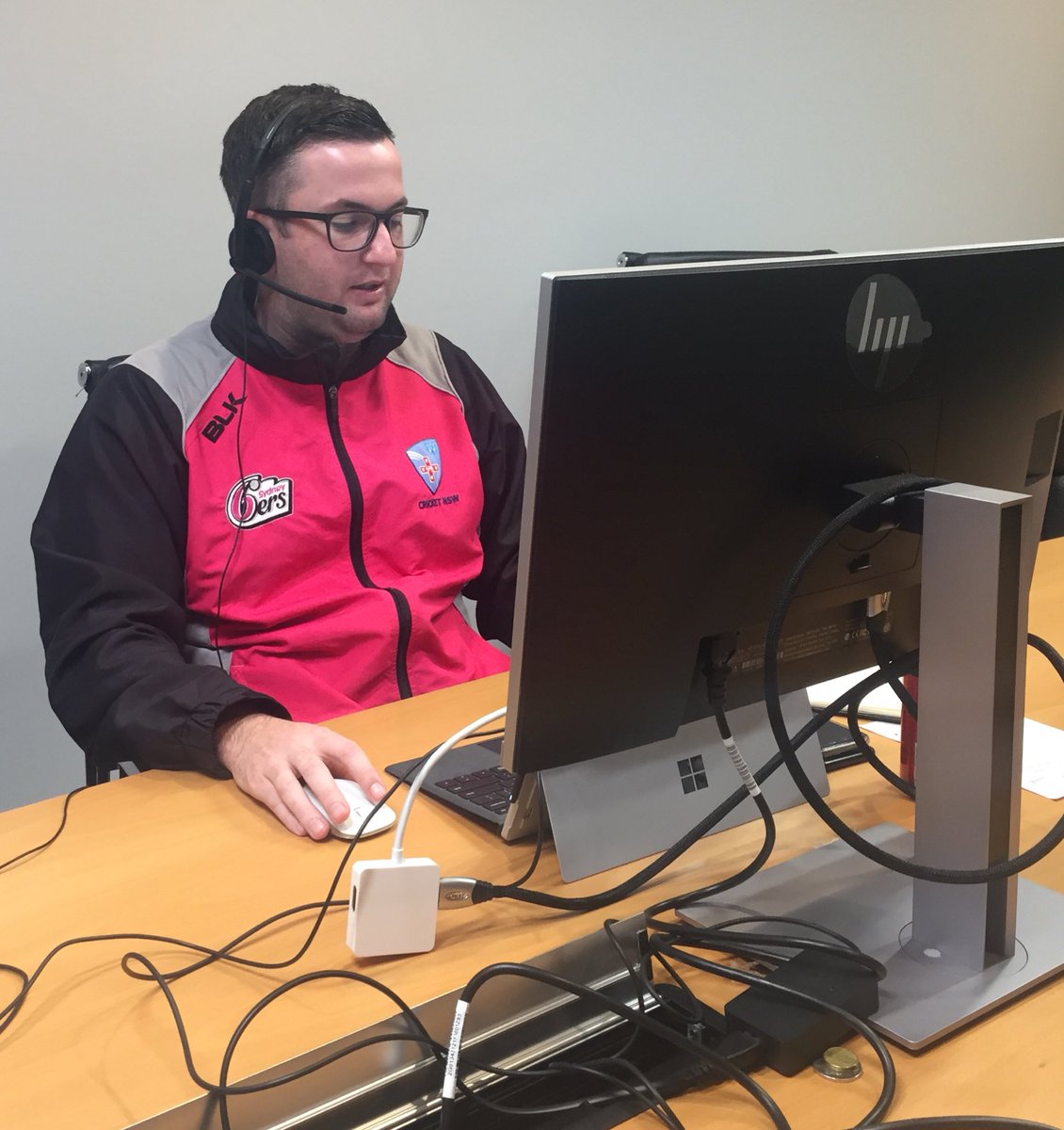 Luke_A_Miner's tweet photo. Far North Coast Cricket Manager @NottherealGOAT hard at work providing #CovidSafe training to @CricketNSW Community Cricket Officers via @MicrosoftTeams as we prepare to return to schools to inspire students to love and play cricket!
#NNSWCricket https://t.co/GOlhevPM25