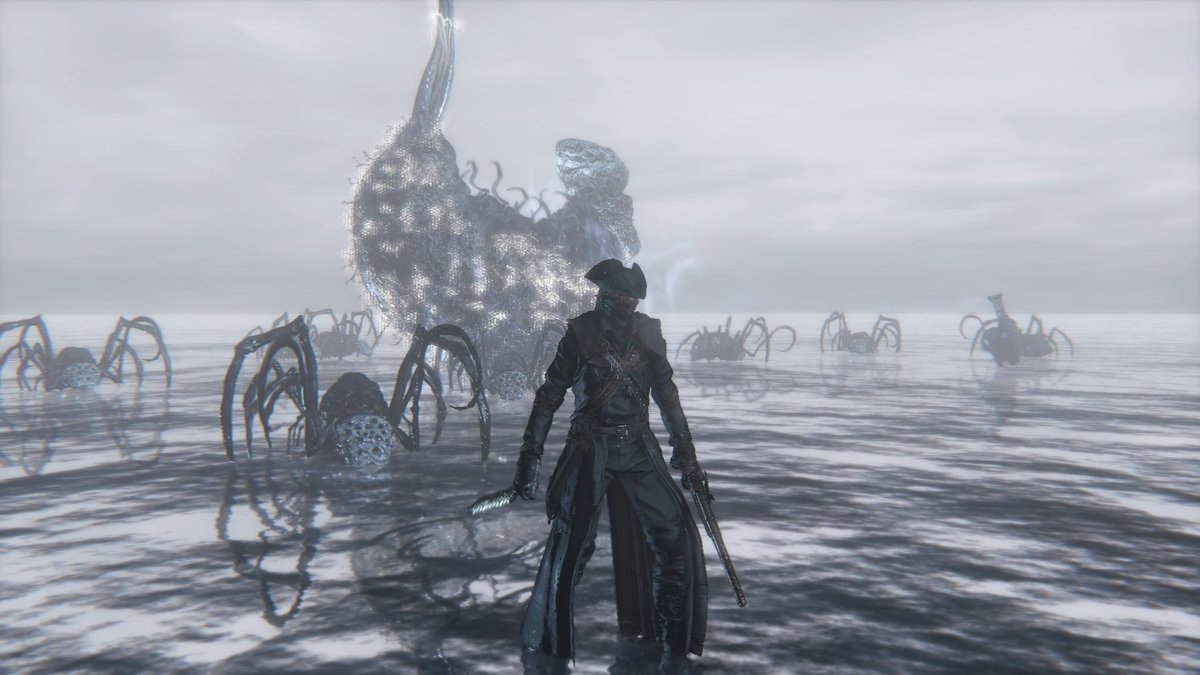 Killing "Rom, the Vacuous Spider" in Bloodborne will lead the timeline process to blood moon - the most sinister part in the game.In Fly High, after Yoohyeon killed the spider, the girls became nightmares.Left: Fly High(Jul 27, 2017) by DreamcatcherRight: Bloodborne(2015)