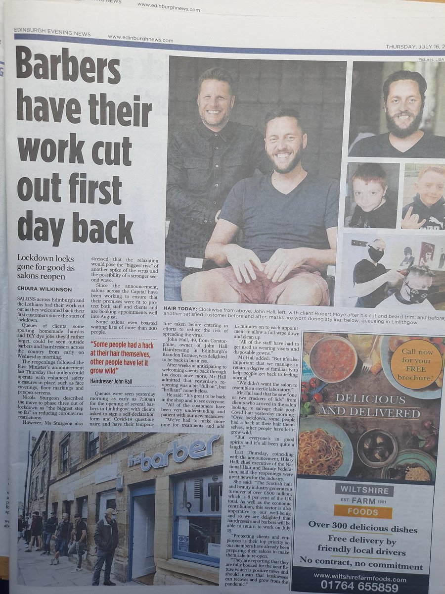 ChiaraWilkinson's tweet photo. Had a great time speaking to some of the city's favourite businesses yesterday to cover Edinburgh's lockdown re-awakening for today's paper @edinburghpaper @blackivyedin @civerinos_slice @KimptonCS @camobscura #buyapaper https://t.co/fVgxOQhYsm