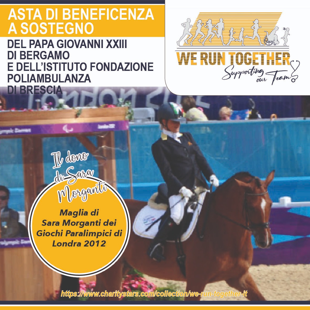 Continua la gara di solidarietà promossa da Papa Francesco: sulla piattaforma 📌charitystars.com 📌per sostenere gli ospedali di Brescia e di Bergamo.
In palio la maglia indossata da Sara Morganti a Londra 2012 e la mascherina di Oney Tapia #weruntogether