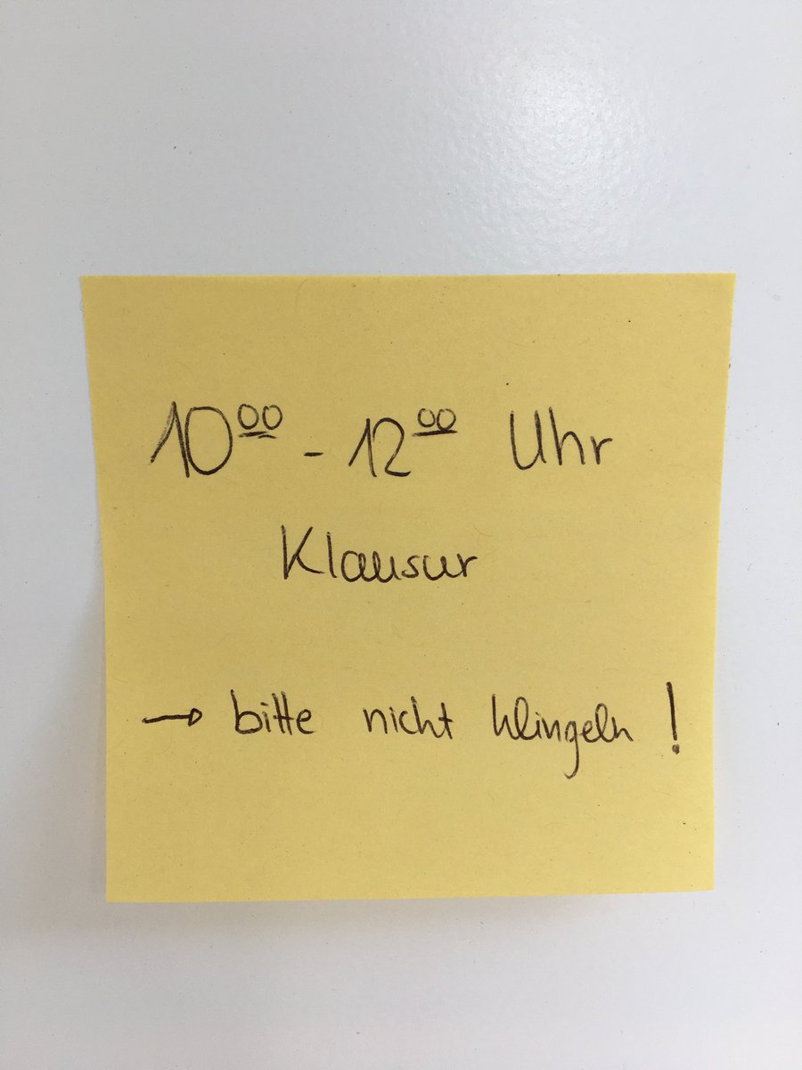 Heute Morgen am Hauseingang ... wünsche allen Prüflingen viel Erfolg 🤓#Homeuni ⁦@UniBremen⁩