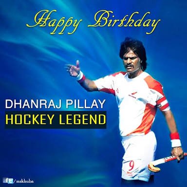 Happy birthday to modern day Hockey legend And former India captain Dhanraj Pillay. 