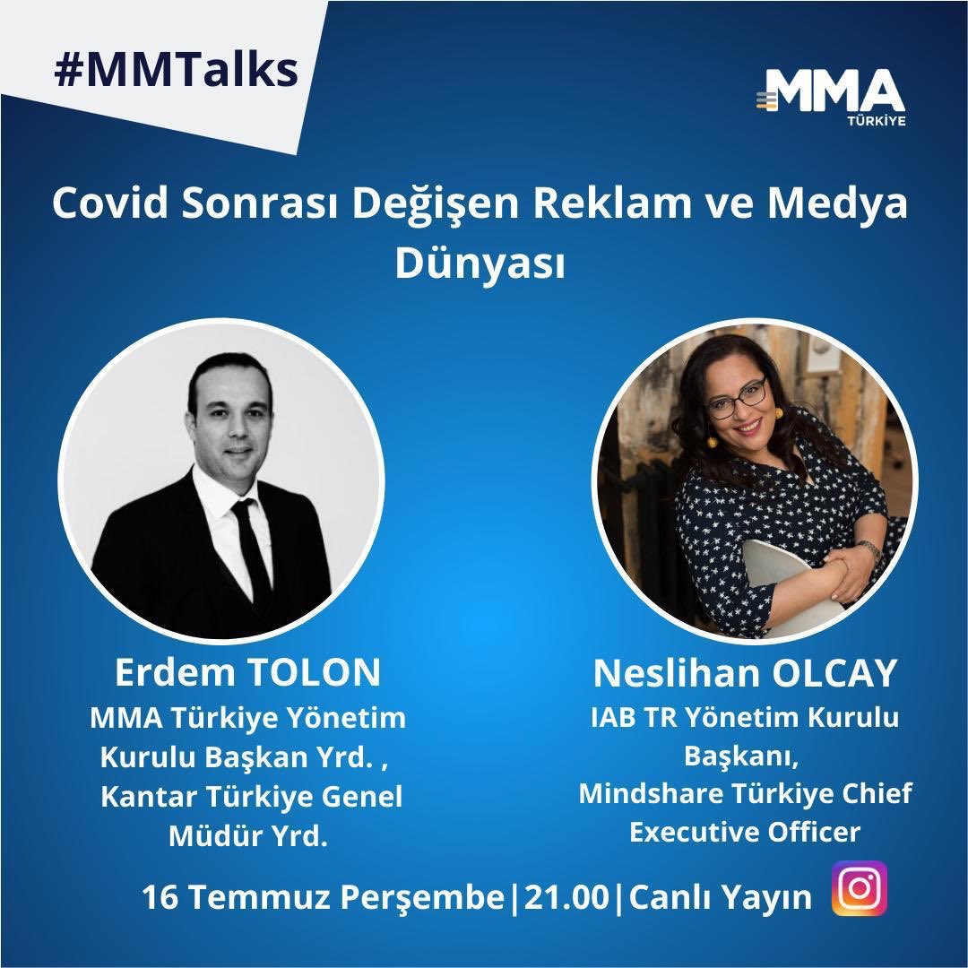 Neslihan Olcay (@neslihan_olcay) on Twitter photo Bu akşam 21:00’de <a href="/MMATurkey/">MMA TÜRKİYE</a>’nin #MMTalks Instagram canlı yayınına konuk oluyorum. Sevgili Erdem Tolon ile yapacağımız “Covid Sonrası Değişen Reklam ve Medya Dünyası” konulu sohbetimize sizleri de bekleriz. Bu akşam 21:00’de <a href="/MMATurkey/">MMA TÜRKİYE</a>’nin #MMTalks Instagram canlı yayınına konuk oluyorum. Sevgili Erdem Tolon ile yapacağımız “Covid Sonrası Değişen Reklam ve Medya Dünyası” konulu sohbetimize sizleri de bekleriz.