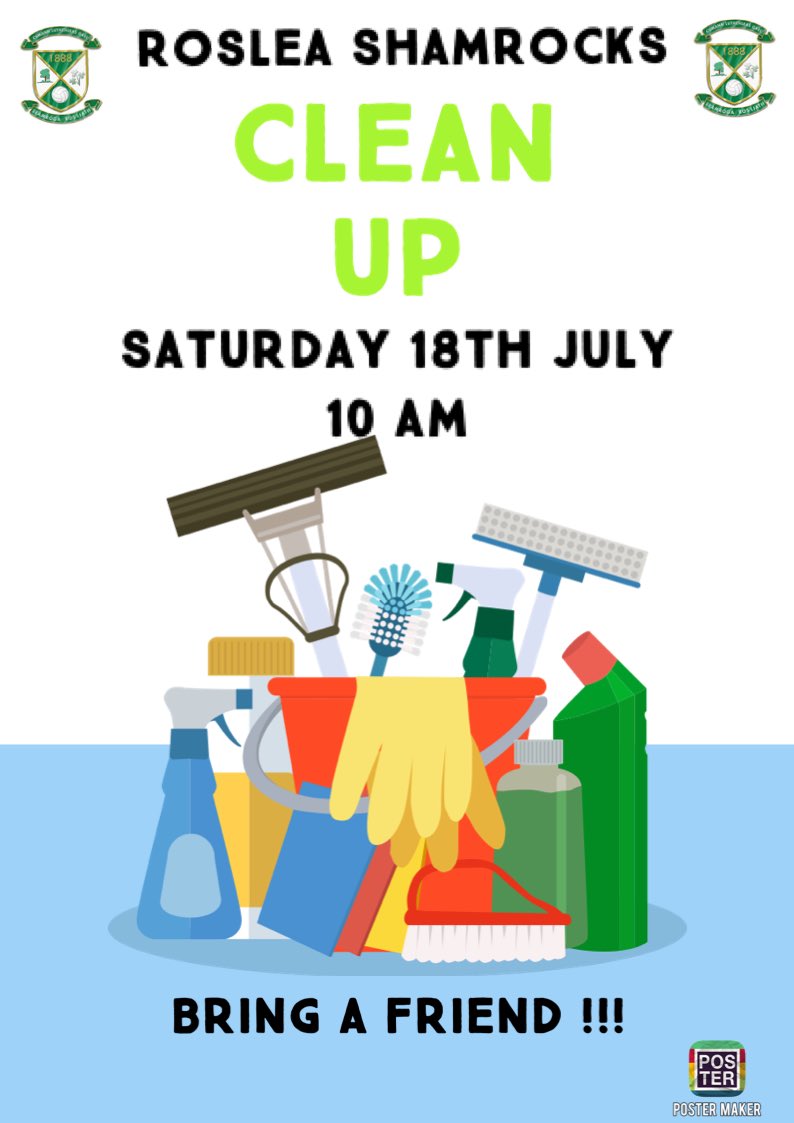 🧽☘️CLEAN UP☘️🧽

If anyone has a large strimmer can they bring it along for heavy duty cutting! Or borrow one? Free petrol😎
We’ll be finished by lunch time. And more importantly bring a friend😉