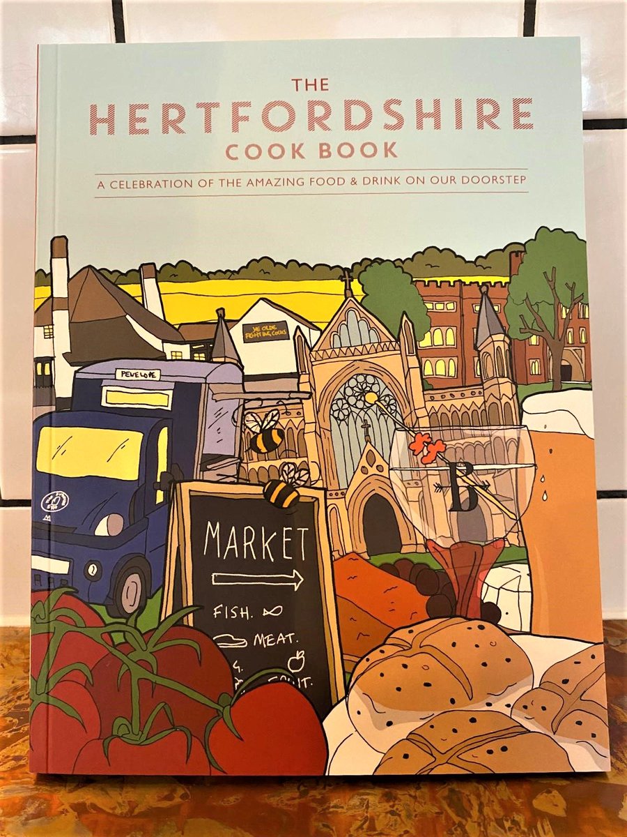SmallfordFShop's tweet photo. On sale in store NOW! So proud to be part of the FIRST Hertfordshire Cook Book - a celebration of the amazing food and drink on our doorstep. #HertsCookBook #BeckyAlexander #PaulGregory #greatplaces #recipebook #eatwell #cookwell https://t.co/ADOisO2RDG
