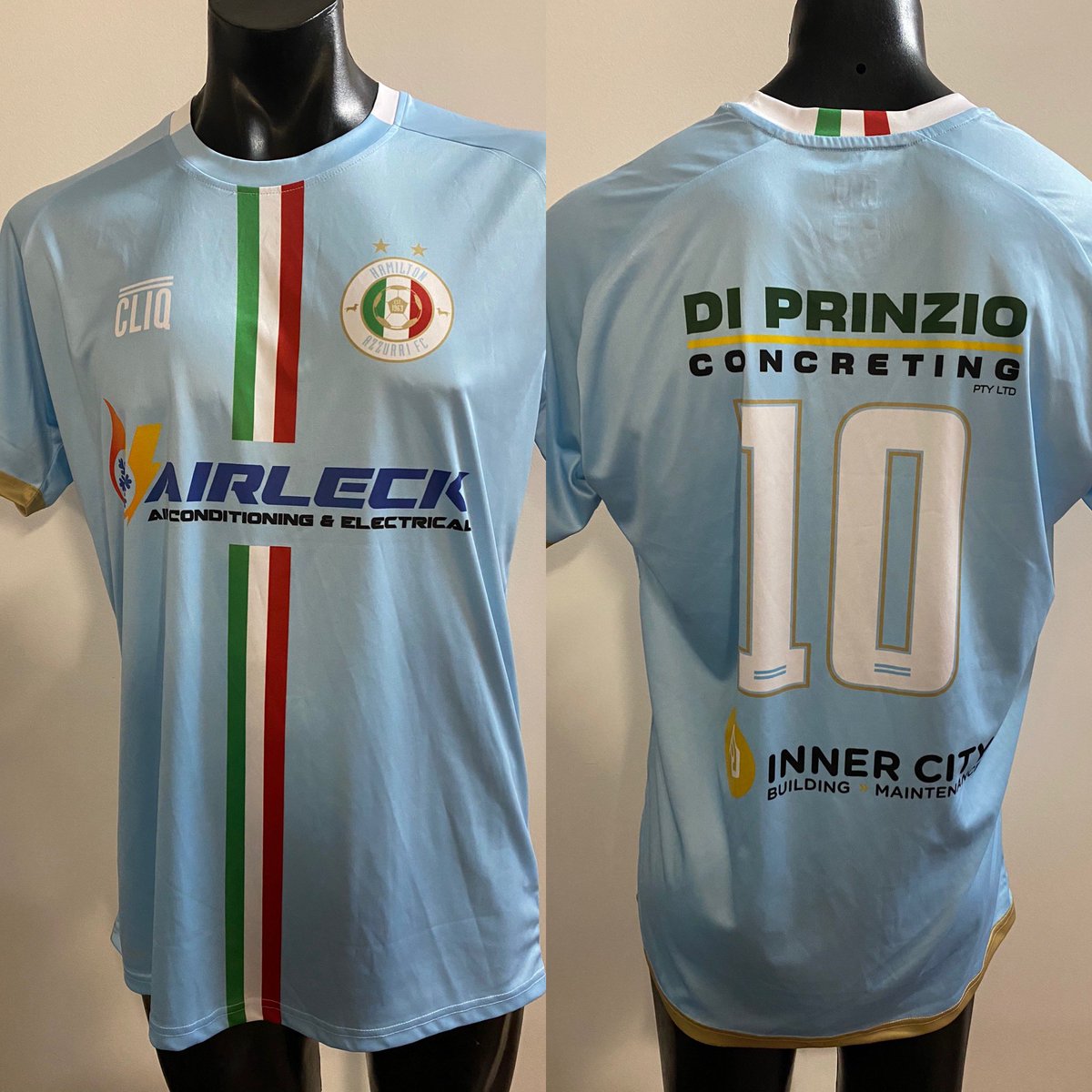 BayswaterCitySC's tweet photo. Thank you to our friends at @HamiltonAzzurri  for getting us involved in the nationwide shirt swap amongst Italian Football  clubs . What a fantastic initiative and we are proud to have received their beautiful playing top in the post today . #forzaitalia https://t.co/g5FjLtcoZQ
