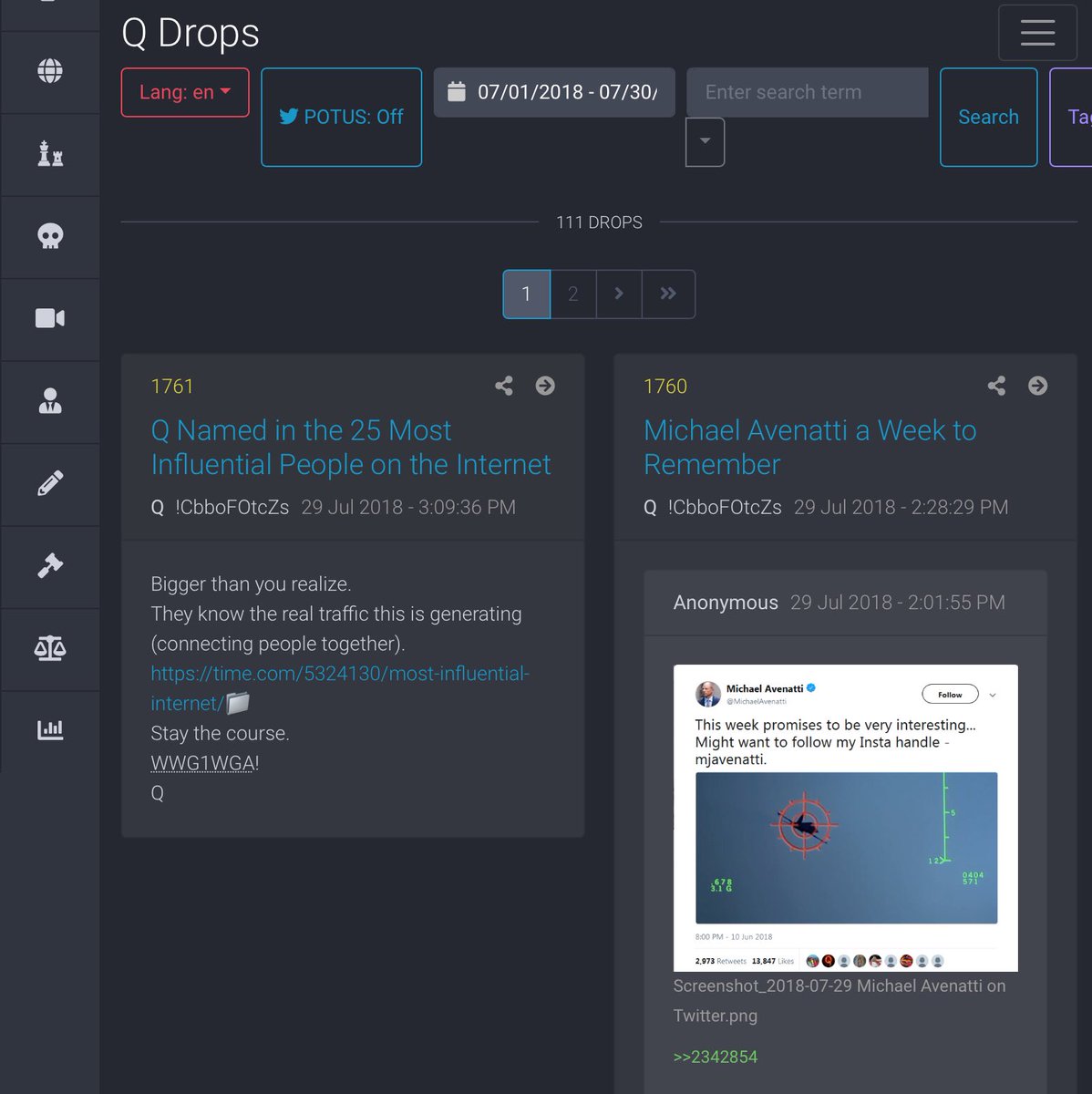 LinSD13's tweet image. #FunWithDates

#qanon two-year delta had some darkness; note the date-range start and when the drops started again.

Stay the course.
WWG1WGA!