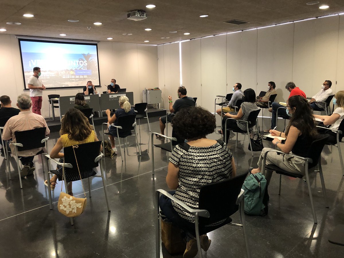 Sesión informativa de la Plataforma de Comercialización de Experiencias Turísticas online organizada por <a href="/visitelche/">visitelche</a> 
Empresas Turísticas de ocio y servicios, Restauración y alojamiento. <a href="/ajuntamentelx/">Ayuntamiento de Elche - Ajuntament d'Elx</a> #Elche <a href="/AETE_Elche/">AETE</a>