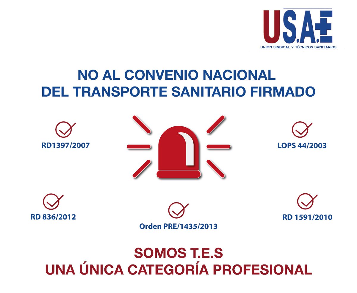 SaeBaleares's tweet photo. USAE RECHAZA EL CONVENIO NACIONAL FIRMADO PARA LOS TÉCNICOS EN EMERGENCIAS SANITARIAS PORQUE NO RECONOCE SU CATEGORÍA PROFESIONAL
https://t.co/Uqa43kaFlb #tespublico #tesvisible #sae #sindicatosae https://t.co/CT4dAUbRk6