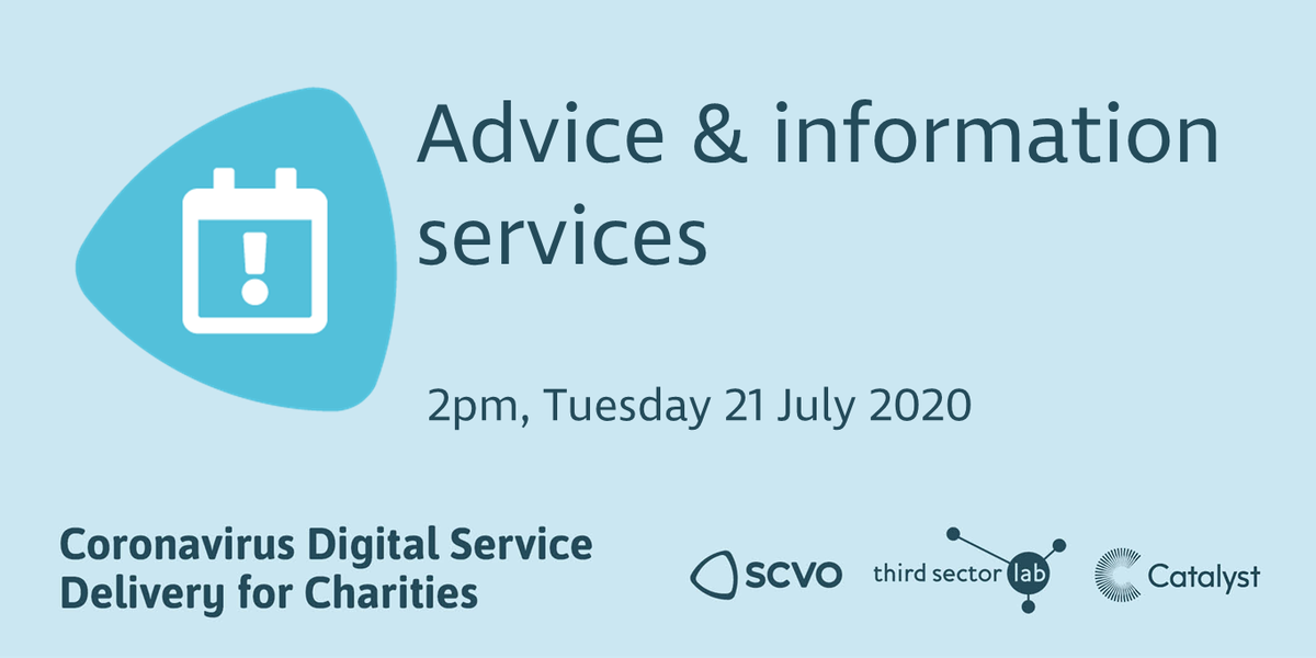 scvotweet's tweet photo. Our next #DigiShift event on 21 July with @ThirdSectorLab @ManchesterCAB & @VSScotland explores the culture shift required to move advice & info services online, looking at best practice examples of how advisors can work differently with service users https://t.co/znmtvL1n00 https://t.co/be1fOBQVRd