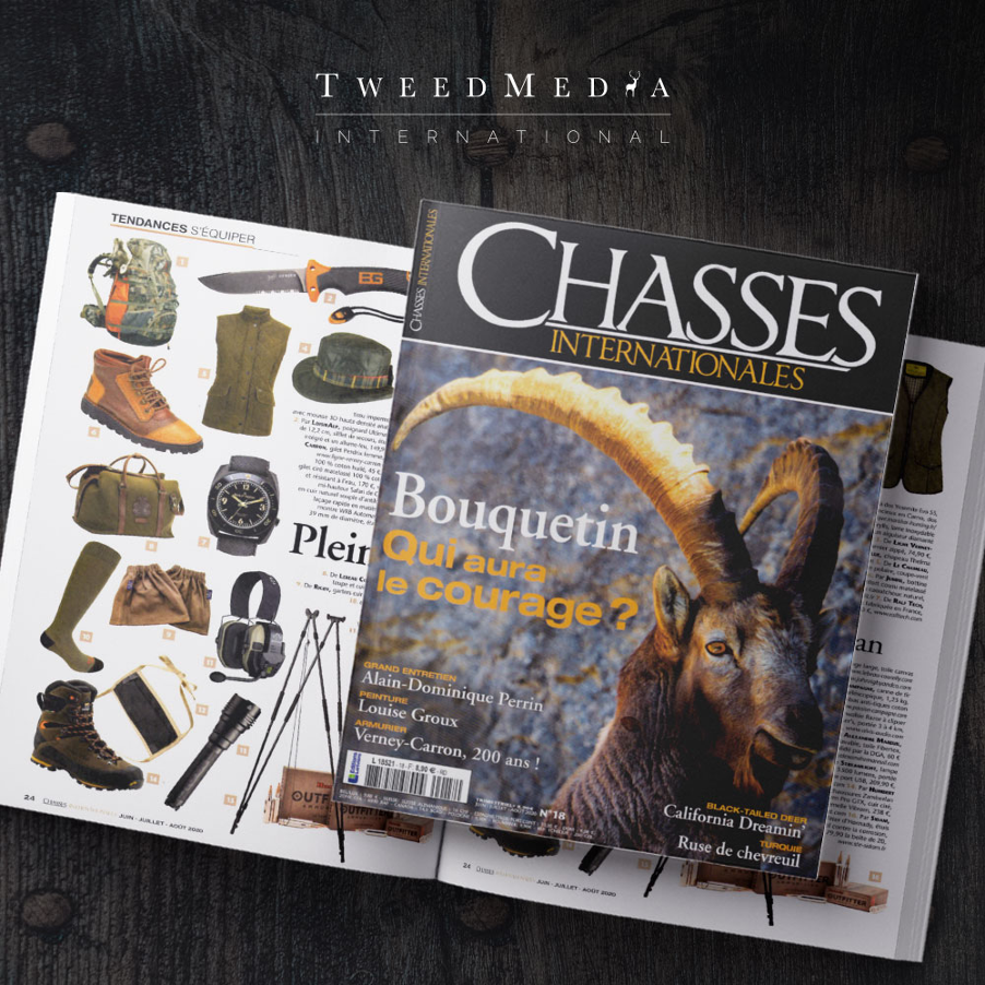 Tweed_Media's tweet image. We are delighted to see our client @JohnRigbyandCo's gaiters feature in this month’s product page of Chasses Internationales. #Tweedbrands #Madetobeused #Internationalpublicrelations