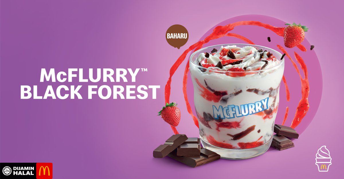 Aiskrim Malaysia Strawberry Coklat hybrid art