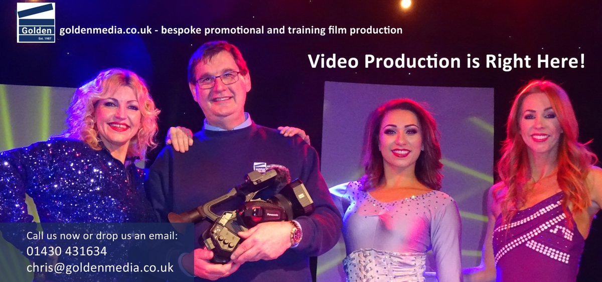 GoldenMediaLtd's tweet photo. With over 30 years experience of producing award-winning, cost-effective videos, we are still here to help promote your business and train your staff: Please share.
Contact chris@goldenmedia.co.uk https://t.co/ZpmAX6L5Nw