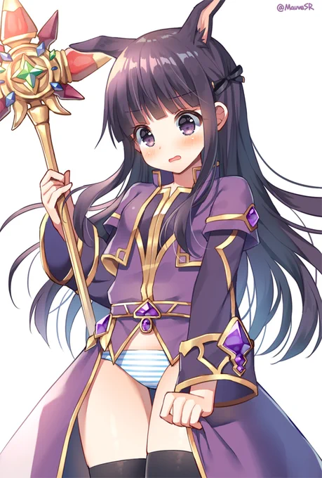 カスミRank7(大魔導師のローブx生命のロッド)
#プリコネR #프리코네R 