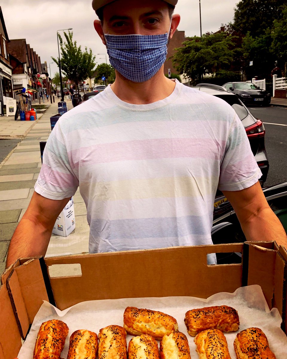 elthamjons's tweet photo. First of our deliveries done. Our #steakbakes &amp; #sausagerolls are on sale @allinapickle_ TODAY. Don’t forget to wear your mask! https://t.co/D72WqM0sSM