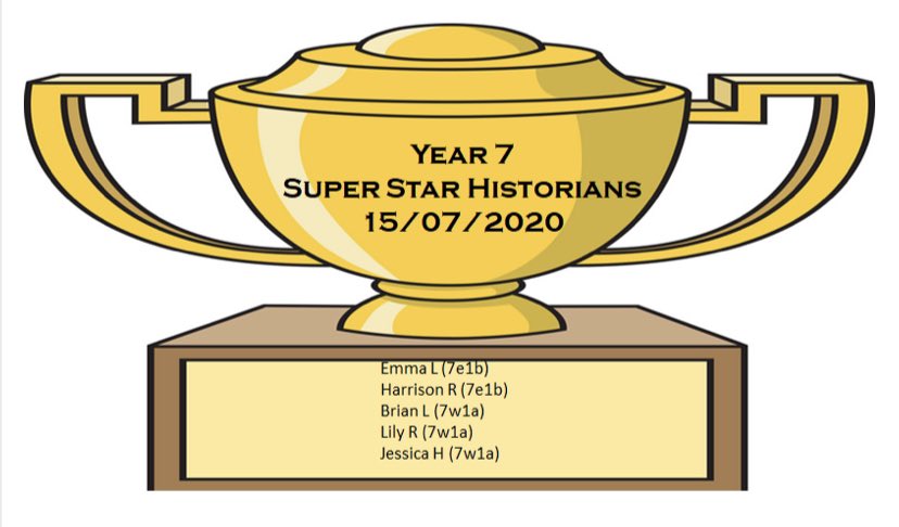 hhs4history's tweet photo. It is fantastic to see so many year 7s still working hard on Seneca Learning. I am sure your form teachers and Mrs Harper are very proud of you! The history department definitely are! 🥰#hillsidehistory #prideinhillside #learningathillside https://t.co/6sQEvshkhe