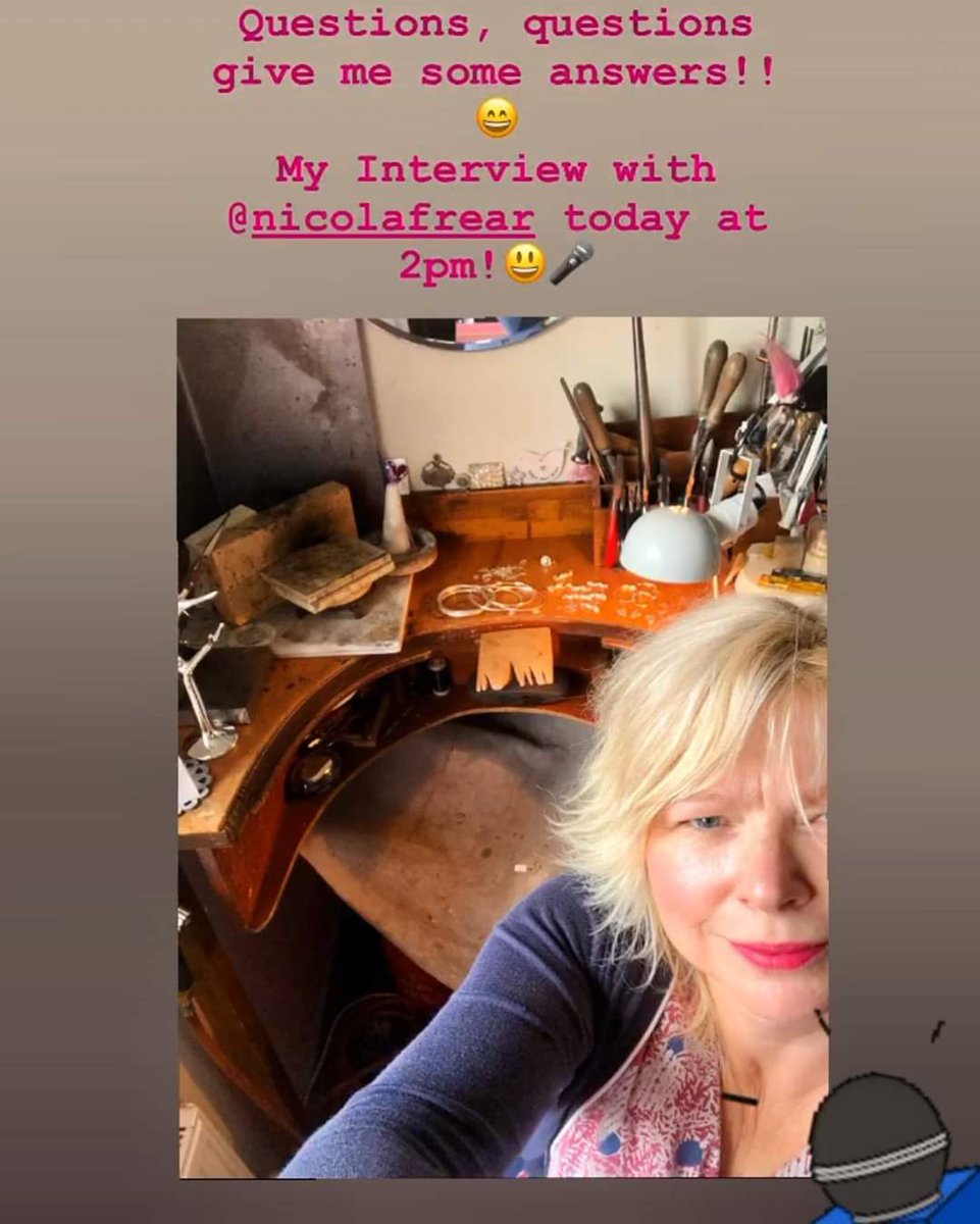 weddingsinyork's tweet photo. LIVE this afternoon at 2pm, on our Instagram @LottieR30859957 will be interviewing @jobagshaw
Well worth popping over to watch watch ๐
Jo has even tidied her workshop!!
https://t.co/G5uqlCApt5
#YorkWeddingSuppliers #YWS #MemberOfTheMonth #YWSMemberOfTheMonth #JewelleryDesigner https://t.co/3w2fGi1Mek