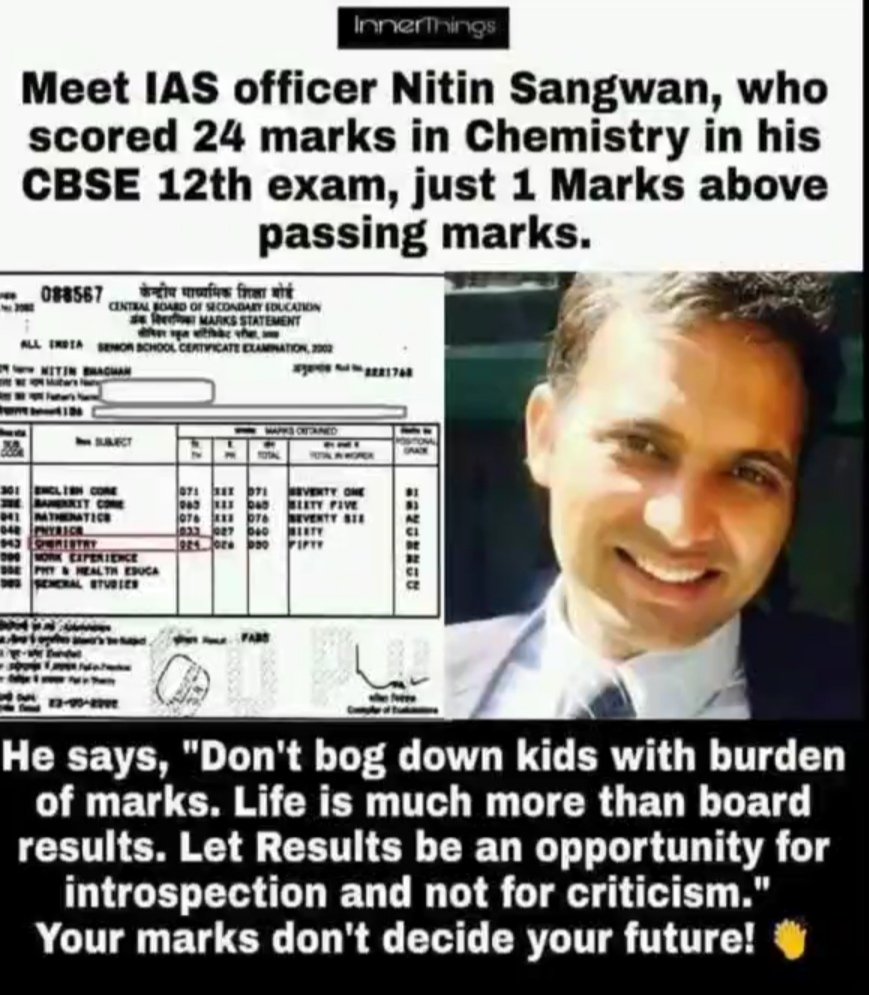pratibharwt1995's tweet photo. #12thExamResult
Kudos to all the students who passed their Higher and senior secondary exams 2020. 
Say no to the criticism on basis of marks.. There are many  individual diffrences 
We cant measure every child efforts with one scale.. 👍👍
YOUR MARKS DON'T DECIDE YOUR FUTURE.. https://t.co/10VCfsZWqk