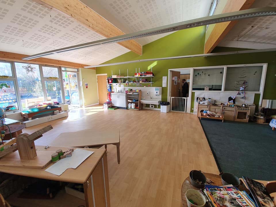 ConsortiumTrus1's tweet photo. The team in action preparing for the opening of Kirkley Nursery in September! Lots to do but the Trust is really excited, its going to be a fabulous provision 😀 https://t.co/bOhAUMBsKM