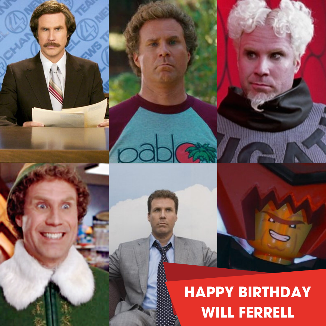 He\s kind of a big deal! Happy 53rd birthday Will Ferrell. What\s your favourite film he\s starred in? 