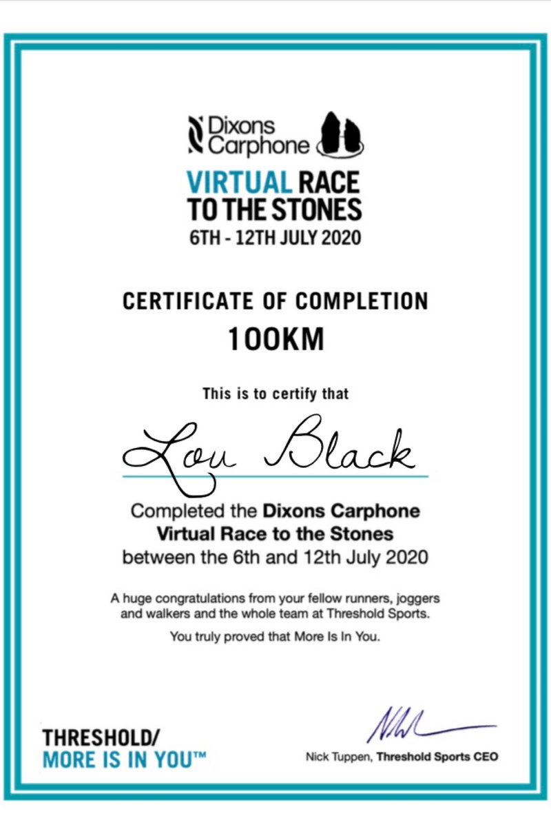 Loublou0209's tweet photo. Super proud to have completed @RaceToTheStones virtual 100km raising funds for the amazing @MyelomaUK &amp; @TeenageCancer - No race run alone, every km with friends!! #proud #vrtts #rtts #ukrunchat #womensrunningcommunity #myelomauk #teenagecancertrust Fundraising link in bio x https://t.co/VdjnbsYutU