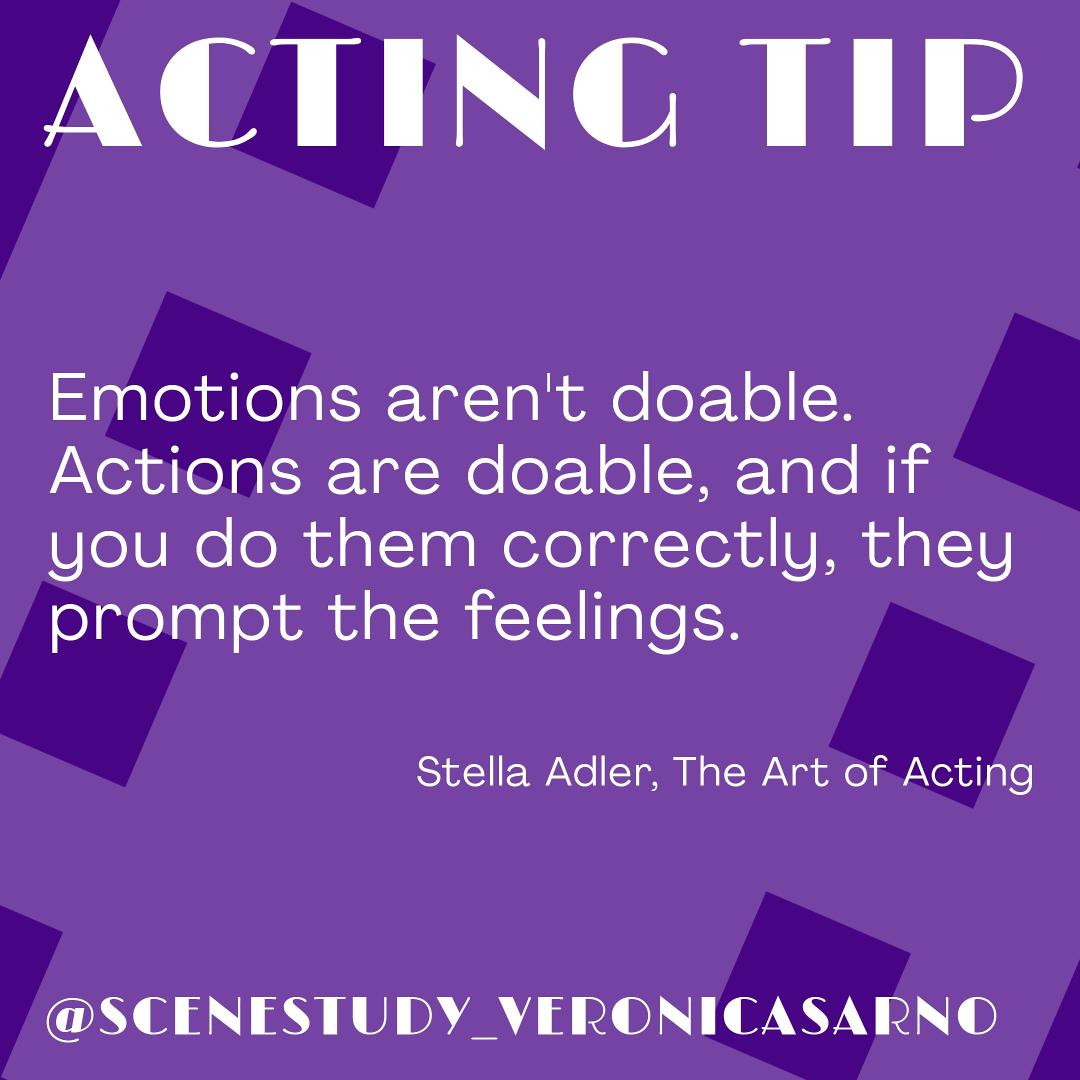 VeSarno's tweet photo. #actingtips #actingtip #tipforactors #aboutacting #acting #actorsjob #actorswork #feelings #actions #stellaadler #theartofacting #stanislaviski #verbs #dotheaction #emotions
https://t.co/xpPOshfevj https://t.co/msrrTiNZDH