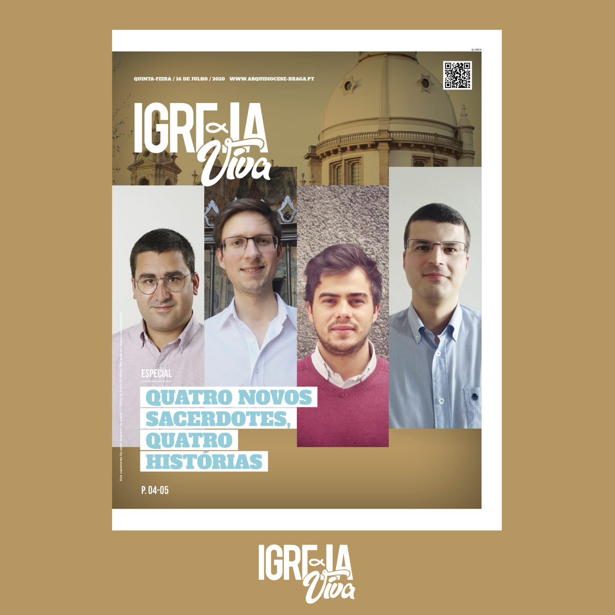A ordenação dos quatro novos sacerdotes da Arquidiocese de #Braga é já este fim-de-semana. No #IgrejaViva de hoje, os quatro falam da importância do passo que dão e que poderá acompanhar online no domingo, às 15h30. 

Leia os testemunhos e mais em arquidiocese-braga.pt/igreja-viva/25…