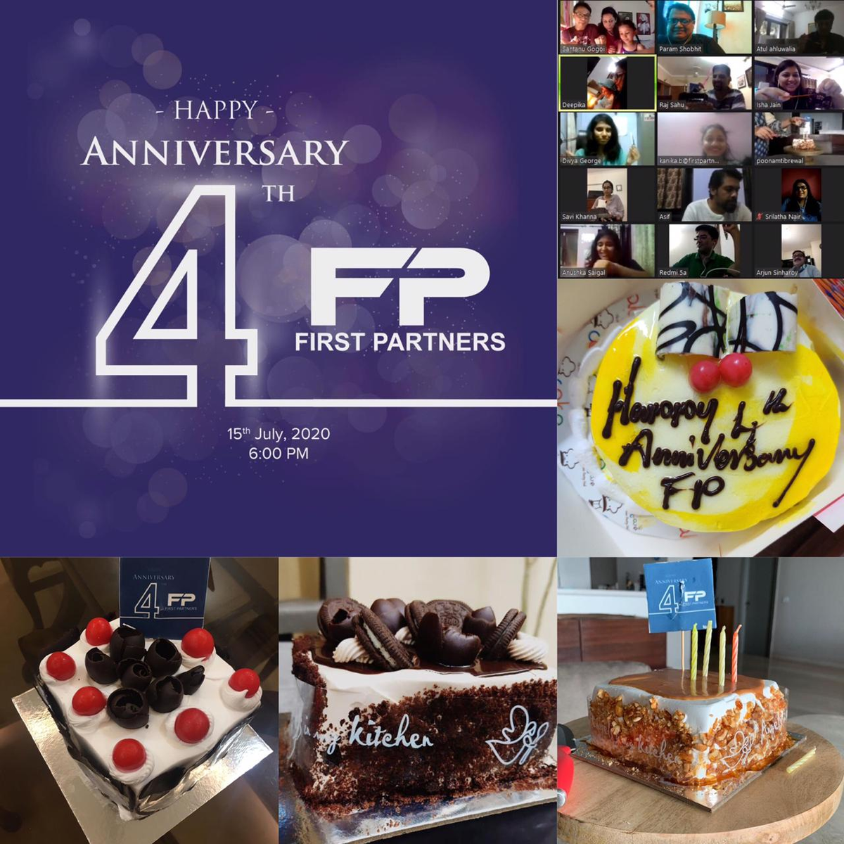 FirstPartners_'s tweet photo. Team First Partners celebrating 4th anniversary. Here is to the brightest future for all of us #PR #Birthday #Communication https://t.co/10pZPiPcWl