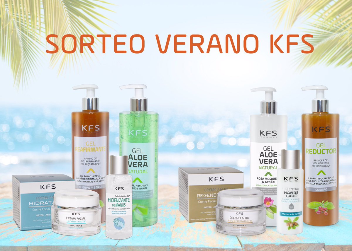 KfsProfessional's tweet photo. ¡SORTEO ESPECIAL VERANO KFS!
Sorteamos 2 lotes de productos en Facebook:
https://t.co/d3NnkiLOQX

#sorteo #concurso #sorteo2020 #estética #salóndebelleza #sorteoverano #premio #sorteos https://t.co/OwwoJNOLiK