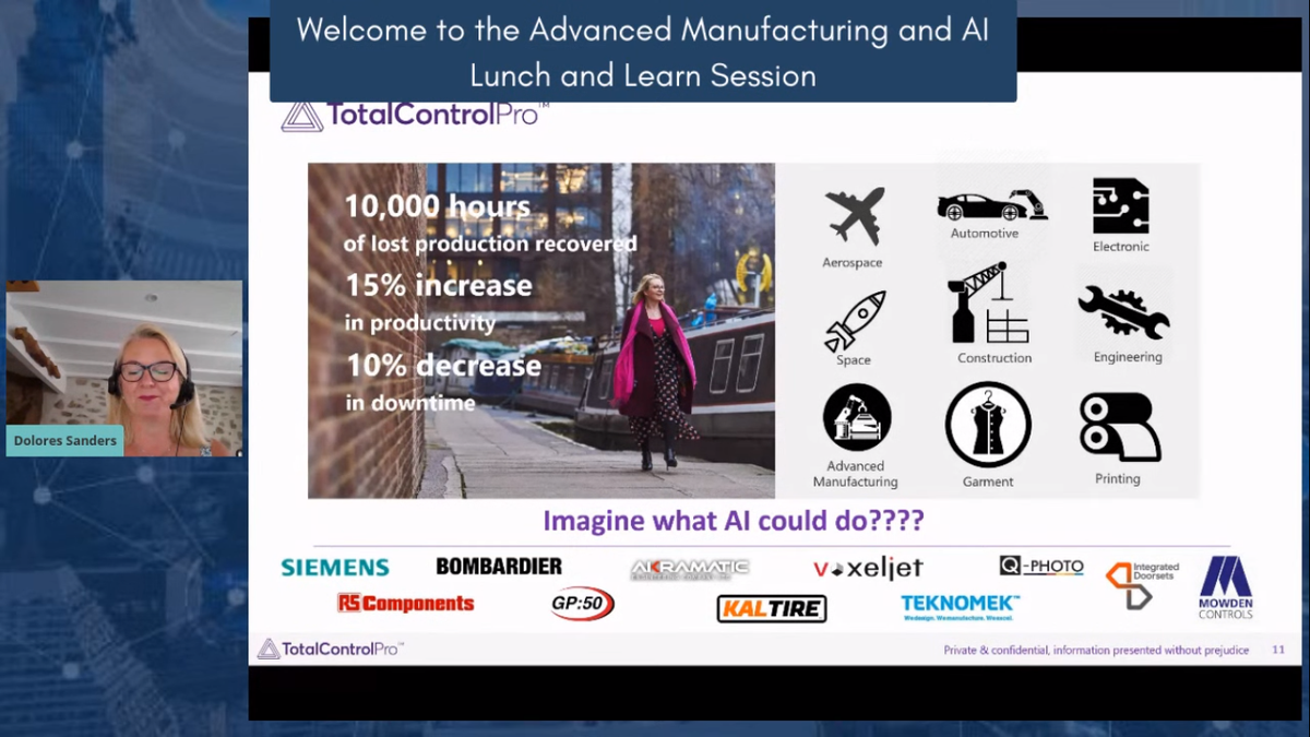 TotalControlPro's tweet photo. Brilliant lunch &amp; Learn session today! Thank you @jordanisonfire at @harksys,  Kieran from @TheAMRC
and @DoloresSanders for sharing the future of #AI. 

And a special thank you to @aitechnorth and its partners for organising 👏 #IXInspired https://t.co/0UAMHOT2vr