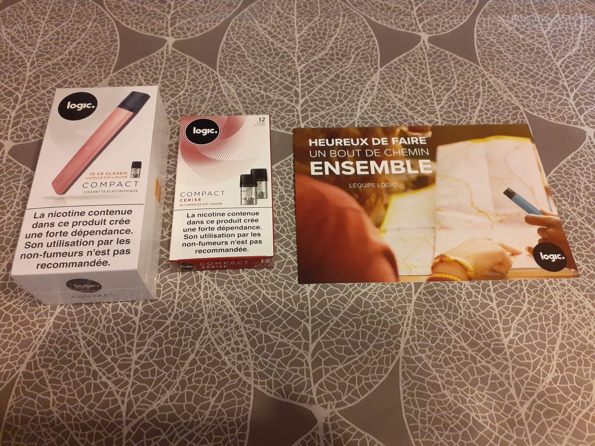 21Puce's tweet photo. Reçu du jour, Cigarette électronique Compact Logic.
Merci #Logiccompact #logicvapes @logicvapes_fr #Kuvut https://t.co/1Yg8mTU3p3