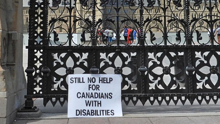 Catherine_Gard's tweet photo. July 15th, 2020, day 13 sitting outside of Parliament Hill. 4 months from start of pandemic and still no help For Canadians With Disabilities who face same restrictions as seniors!
@JustinTrudeau @CFRAOttawa @CTVNews @CBCOttawa
@1310NEWS https://t.co/U7f2ToCcBw
