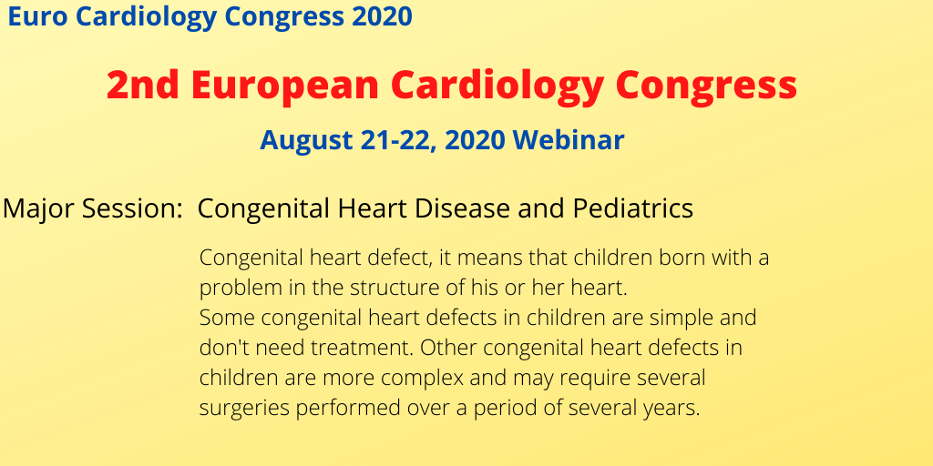 GlobalWebinar's tweet photo. Globalize your Research by Speaking at "Extensive #Webinar#2ndEuropeanCardiologyCongress scheduled on August 21-22, 2020 #EuroCardiologyCongress2020 
For more info:
To Submit your Abstract go through: https://t.co/6vZhZ1jS62

Email: eurocardiology@europeconferences.net https://t.co/5ke6iAP8on