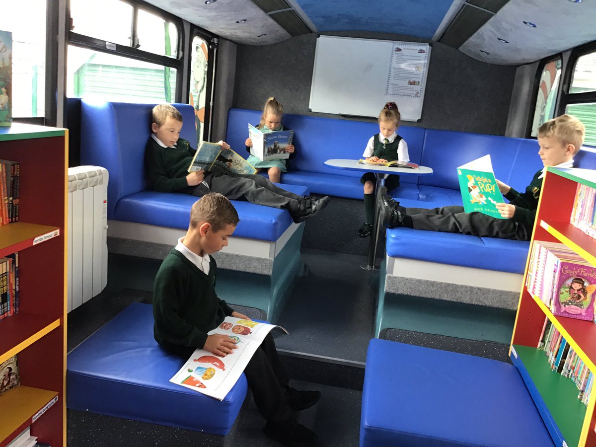 sjvblackpool's tweet photo. Today we are celebrating Reading Together Day with @readingagency #SJVBubble1B have been sneaking round school to find places to read! We are so lucky to have a double decker bus π for our library π@SJVEnglishHub #ReadingTogether #readingforpleasure #SJVClass1HU #SJVClass1HA https://t.co/xLFXYBT05i