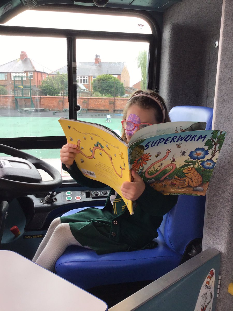 sjvblackpool's tweet photo. Today we are celebrating Reading Together Day with @readingagency #SJVBubble1B have been sneaking round school to find places to read! We are so lucky to have a double decker bus π for our library π@SJVEnglishHub #ReadingTogether #readingforpleasure #SJVClass1HU #SJVClass1HA https://t.co/xLFXYBT05i