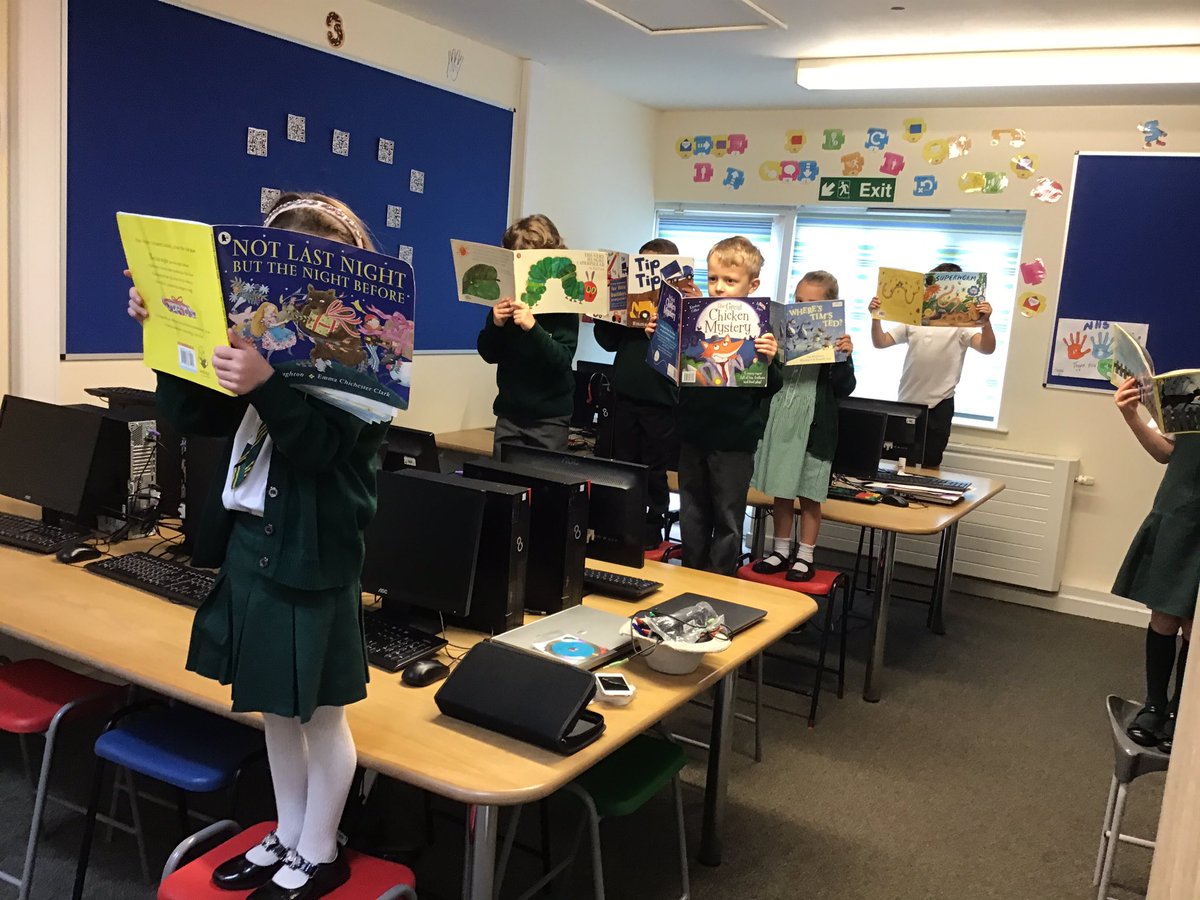 sjvblackpool's tweet photo. Today we are celebrating Reading Together Day with @readingagency #SJVBubble1B have been sneaking round school to find places to read! π@SJVEnglishHub #ReadingTogether #readingforpleasure #SJVClass1HU #SJVClass1HA https://t.co/ibbvYIOpsH