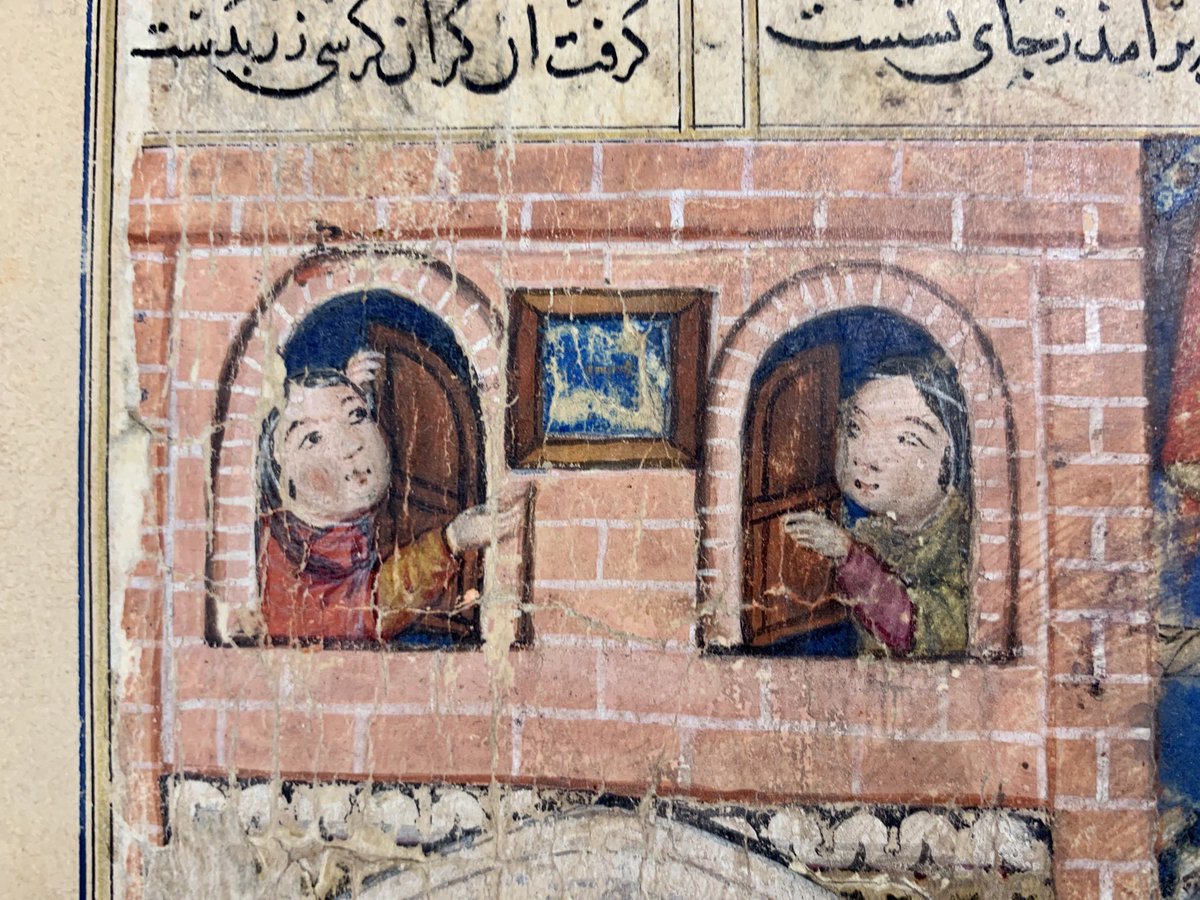 iamkristinesr's tweet photo. Doors and windows onto a murder (Iraj), a King (Manuchihr), the early 14th century (and the weekend?) for this #midweekManuscript @CBL_Dublin Per 111.3 & .4, Shahnama, c.1330, Tabriz, Iran 📚 #GreatMongolShahnama #DemotteShahnama #Ilkhanid https://t.co/mUoWkq80xd