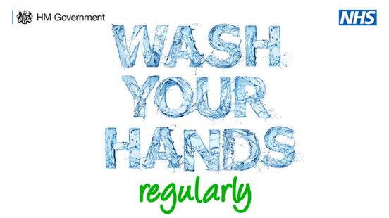 Leic_hospital's tweet photo. Wash your hands regularly.
 
It kills the virus and helps control the spread. https://t.co/0vCzRoNVFq