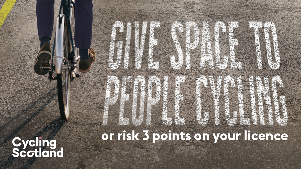 NHSGGC's tweet photo. Give Cycle Space
☑️a 1/3 of people in Scotland don’t leave 1.5metres overtaking cyclists
☑️every week at least 3 people cycling suffer serious life-changing injuries colliding with a vehicle
☑️64% of people don’t know they cd get 3 points on licence driving too close to cyclists https://t.co/BBpLeh1w9F