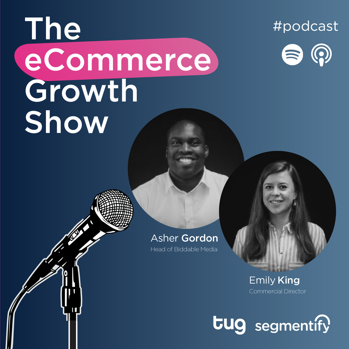 segmentify's tweet photo. 🚨 Join us for the eighteenth episode in the second series of our eCommerce Growth Show!

We team up with Emily King and Asher Gordon from @tugagency to hear all about how to maximise ROI on paid media spend!

👉 https://t.co/PYU7jVIT7B https://t.co/TzsrA86U0K