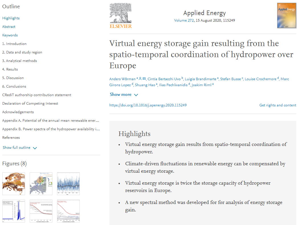 Hydro_research's tweet photo. Renewable energies are subject to climate variations &amp; thus to #energydroughts. Wörman et al. show spatio-temporal coordination of hydropower production in Europe would be equivalent to doubling hydropower reservoir capacity.
https://t.co/LoWGQAOhk4
#hyropower #EHYPE #HYPEmodel https://t.co/gTJ4EL2WRJ