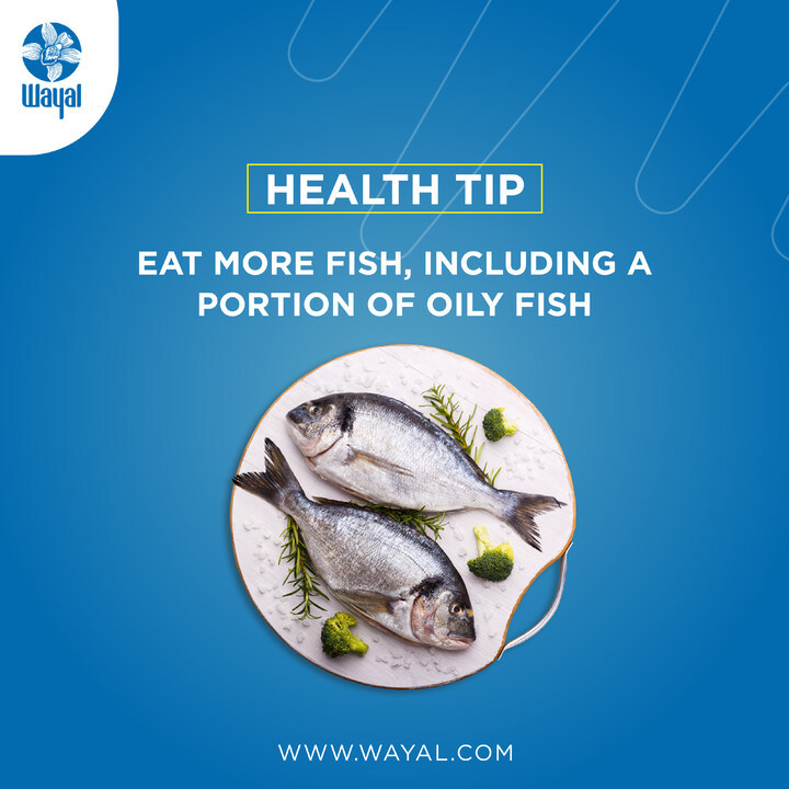 WayalGlobal's tweet photo. A healthy, balanced diet should include at least 2 portions of fish a week, including 1 of oily fish. ☝️
.
.
.
#wayal #awayoflife #healthydiet #healthyheart #healthtip #omega3 #fattyacids #balancediet #nourishment #oilyfish #goodnutrition #balancedlife https://t.co/zwdmcasPsh