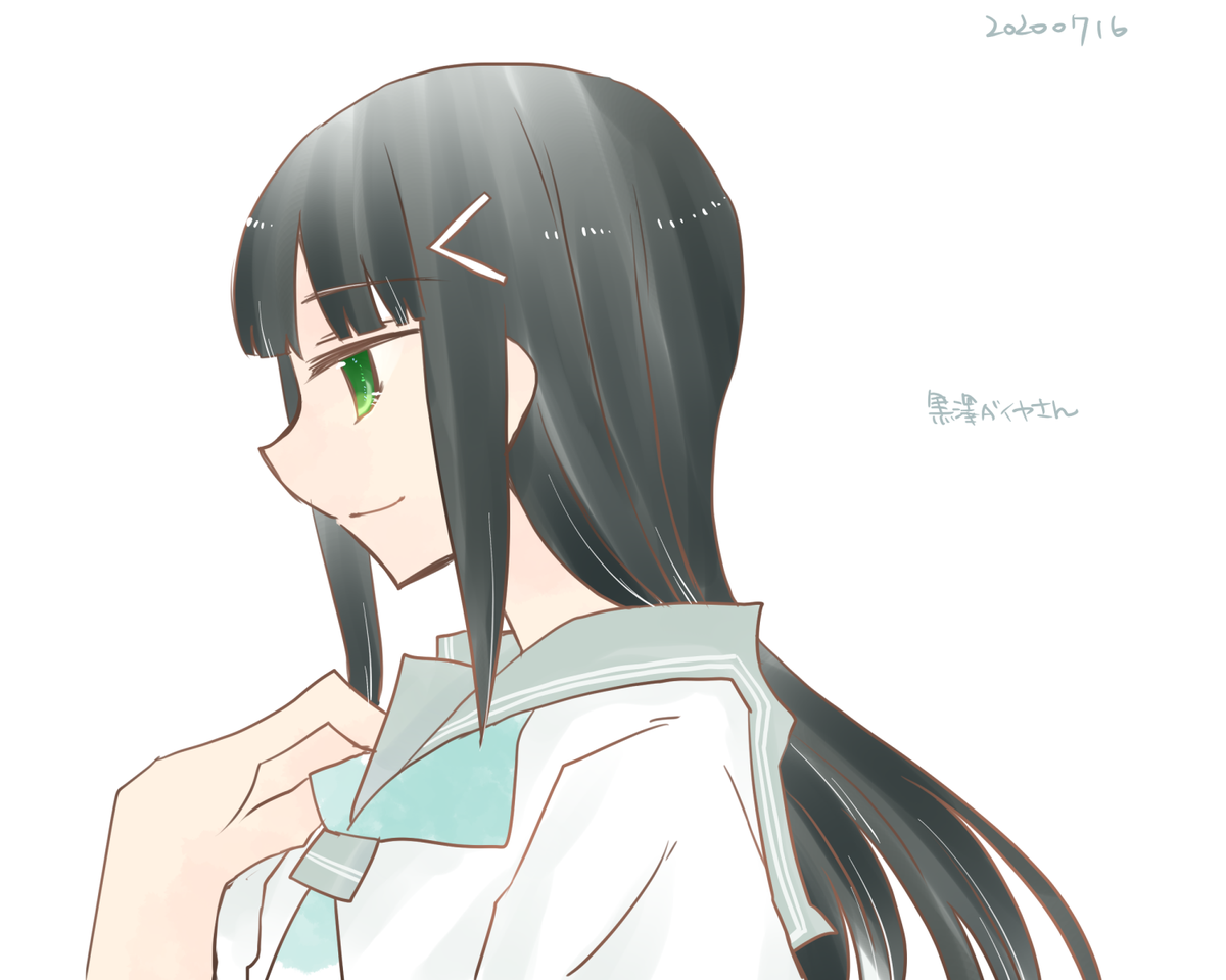 黒澤ダイヤ 「夏でもちょっと涼しげな黒澤ダイヤさん 」|環月紙袋僕ラブ「ジ51,52」せつはる合同＋おまめ合同＋個人誌🌈👼🔖💫🐬♦✨のイラスト