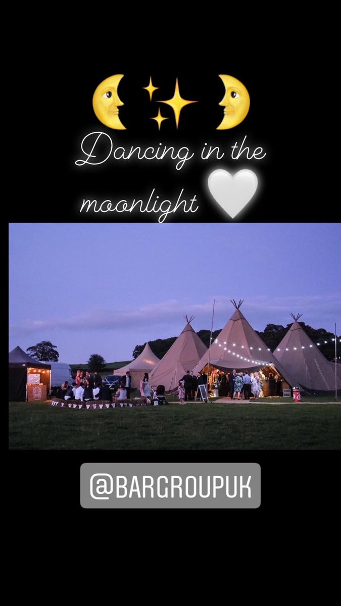 #dancinginthemoonlight with <a href="/BARGroupUK/">BAR Events</a> ❤️ Outdoor weddings under the stars - celebrant led tipi weddings. The perfect marriage (pardon the deliberate pun) #outdoorwedding #tipiwedding #2021wedding #yorkshireweddings #lockdownwedding #celebrant