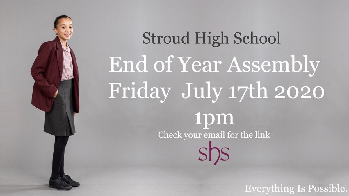 StroudHigh's tweet photo. #shstv is gearing up for the school’s biggest #liveonline production yet! #virtualassembly 1pm on Friday - Check your school email for a link #lockdownassembly #wisewords #virtualresultsservice #housewinners #virtualsportsday #spiritoffun #21stcenturygrammar #everythingispossible https://t.co/VAJ5Xe7sHZ