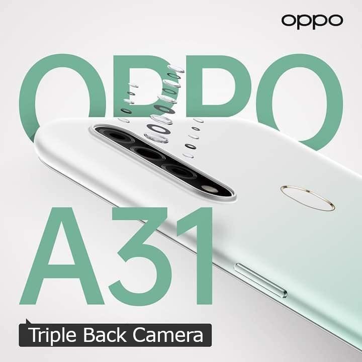 OppoRwanda's tweet photo. Triple the camera triple the fun! Capture images richer in colors, more natural with the #OPPOA31 
It's a camera for every occasion 🤗 https://t.co/TgNF41zrUv