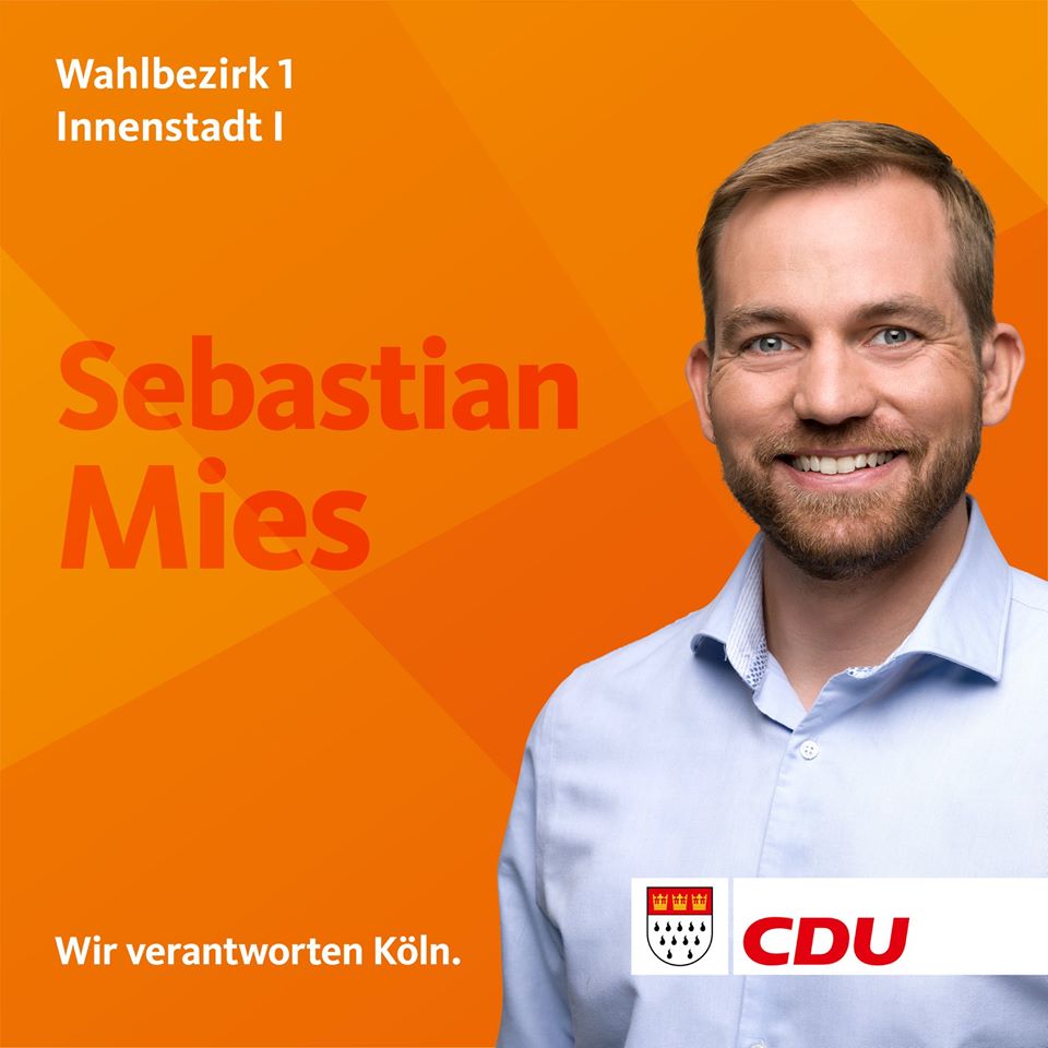_CDU_Koeln's tweet photo. 🙋🏼♂️ Hey Köln, heute stellen wir euch Sebastian Mies @sebmies vor. Er möchte für Euch als #Ratskandidat die Altstadt Süd #verantworten
💡 Sebastian ist 35 Jahre alt, in Köln geboren und wohnt im #Vringsveedel.
Mehr Infos: https://t.co/MOCUos9bD1
#kommunalwahl2020 https://t.co/MAgmBAIcn6