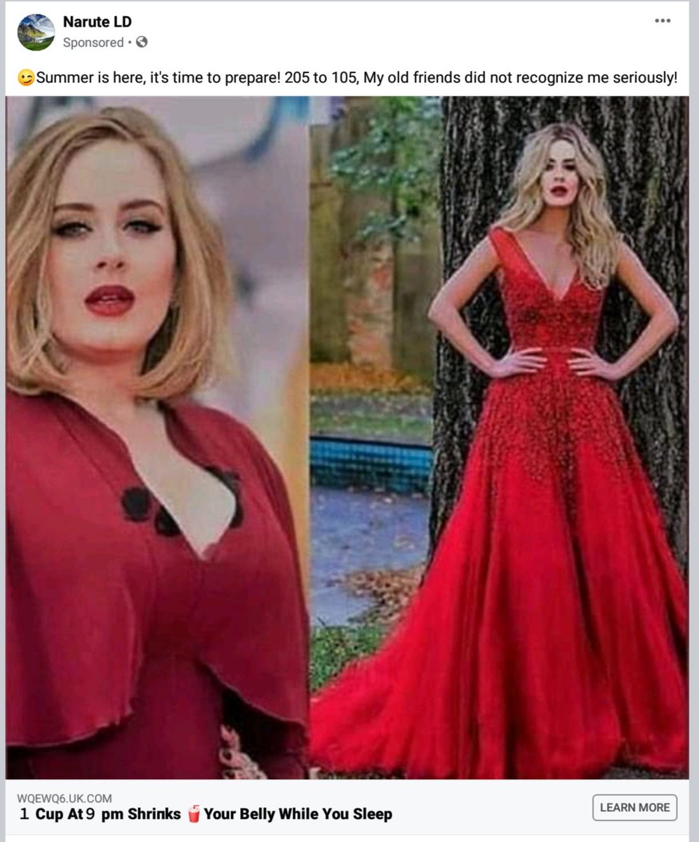 lewy9's tweet photo. @RipOffBritain @Adele are these putting your gd name and achievements to there scam to con people in to buying there weight loss products? https://t.co/aGhKpQDpt8