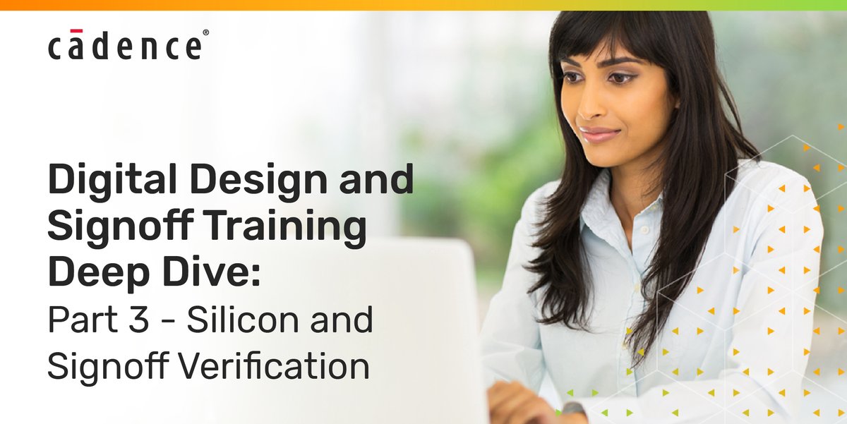 CadenceIndia's tweet image. Continue your #LearnWithCadence journey by exploring the final part of the digital design and signoff training deep dive!
bit.ly/2ZAxMSG
#Cadence #CadenceAcademicNetwork #Training